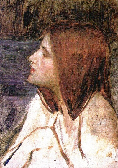 Head of a Girl I John William Waterhouse